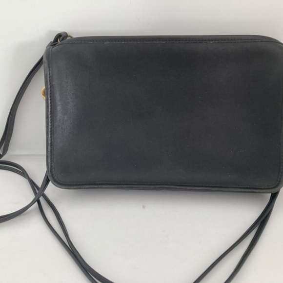 Vintage 1970s? Coach Convertible Clutch Shoulder Bag Purse Double Straps Leather - Picture 4 of 15